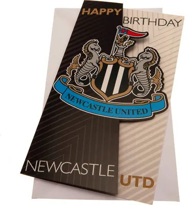 Image de Newcastle United FC - Carte d'Anniversaire - Carton TA11336 (Taille Unique) (Coloré)