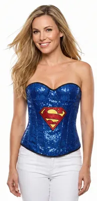Produktbild von Supergirl Pailletten Corsage Größe: M