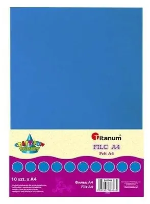 Produktbild von Blauer Filz. A4, 2 mm, 200 g. 10 Stück