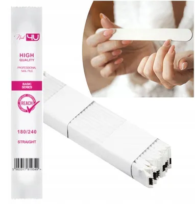 Obrázek produktu pro Nail4U Pilník na nehty rovný 180/240 10 ks