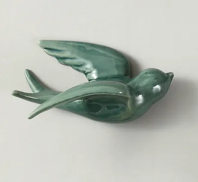 Produktbild von attraktiver Hanganhänger weit verbreitet Keramik 3d Vogelform Wandhandwerk Ornamente für Zuhause-Atroviren ,Größen:S