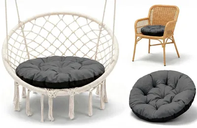 Productafbeelding van Rond Stoelkussen 60 cm, Comfortabel Tuinkussen voor Binnen en Buiten