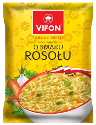 Zdjęcie produktu dla VIFON Zupa błyskawiczna o smaku rosołu (Polskie Smaki) 65g