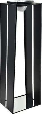 Produktbild von Solar-Laterne Metall Mondex Sokke 23x23x70 cm Schwarz 1 Stück