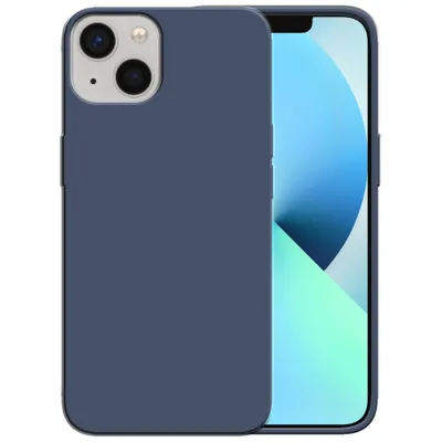 Image de Smartphonica Coque en silicone pour iPhone 13 avec intérieur souple - Bleu foncé