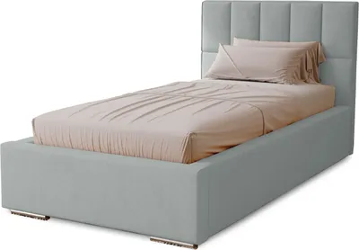 Produktbild von Polsterbett Dream 90x200 cm, Bett mit Kopfteil, Doppelbett mit Bettkasten, Lattenrost und Matratze aus Holz, Velourstoff:  Silbern