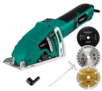 Obrázok produktu pre Mini okružná píla, výkonný motor, viacero píl,  EÚ