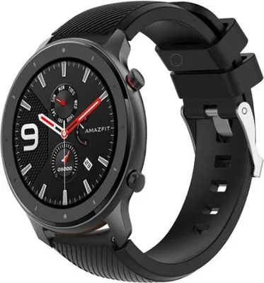 Produktbild von Strap-it Xiaomi Amazfit GTR Armband Silikon (Schwarz)
