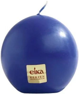 Produktbild von KUGELKERZE FARBIG 70 mm, EIKA AZURBLAU