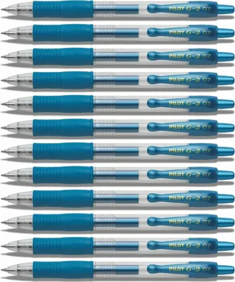 Produktbild von Pilot G2-07 Gelschreiber Metallicblau - 12er-Set