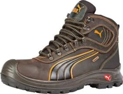 Produktbild von PUMA® Herren S3 Sicherheitsschuhe "SIERRA NEVADA MID" SCUFF CAPS braun Größe 44