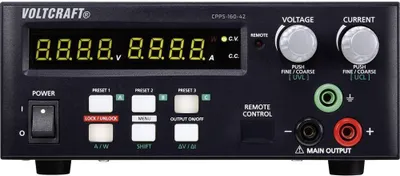 Produktbild von VOLTCRAFT CPPS-160-42 Labornetzgerät, einstellbar 0.02 - 42 V/DC 0.01 - 10 A 160 W USB fernsteuerbar, programmierbar, A