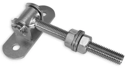 Produktbild von LogistSystem Torangel Regulierbar Verzinkt M12 - Platte 90x30mm 1 Stück - 61.080