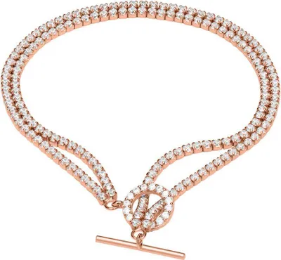 Produktbild von Armband 925er Silber rosévergoldet Zirkonia Unique SB0299
