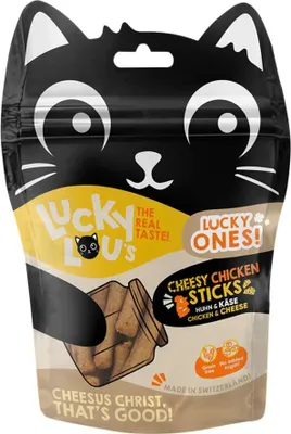 Produktbild von Lucky Lou 44020, Snacks, Katze, Universal, Käse, Huhn, 50 g, Gluten-frei