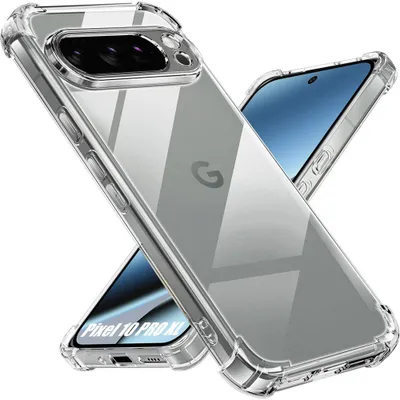 Produktbild von Hülle für Google Pixel 10 Pro XL – Silikon, stoßfest, kratzfest, transparent, schlank, mit verstärkten Ecken