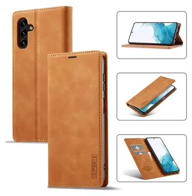 Immagine prodotto di Galaxy A54 5G Custodia in pelle con funzione stand e porta carte, custodia design portafoglio per Samsung Galaxy A54 5G Marrone