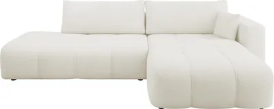 Produktbild von MIRJAN24 Ecksofa Furyn O, Wohnzimmer Eckcouch mit Bettkasten und Schlaffunktion, L-Form, Seite Rechts (Farbe: Velo 621)