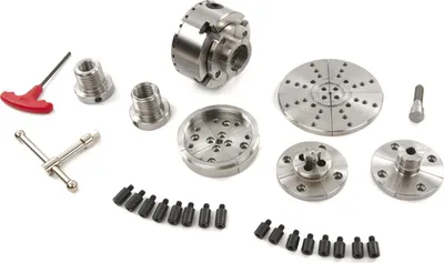 Produktbild von HBM 95 mm Profi-Drehbankfutter-Komplettset