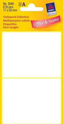 Obrázok produktu pre Avery Multipurpose Labels, White 77 x 59, 77 x 59