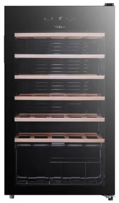 Produktbild von TESLA Electronics RW092M, Weinkühler mit Kompressor, Freistehend, 34 Flasche(n), 70 W, G, Schwarz