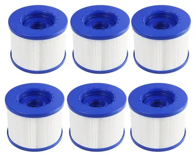 Image de Filtres de remplacement pour piscine et spa, lot de 6