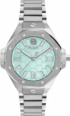 Produktbild von Philipp Plein Uhr Damen Plein Lady Royal PWBDA0624 Silber / Blau