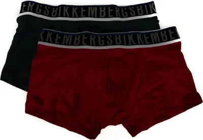 Image de Lot de 2 boxers Parigamba pour homme, lot de 2 BIKKEMBERGS, référence B4B4001, XL, 94 % coton, 6 % Élasthanne