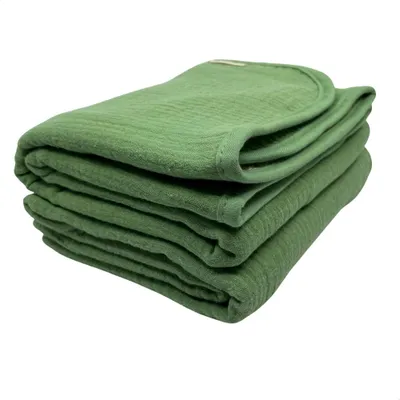 Immagine prodotto di Set di asciugamani per bambini Smikkels verde - mussola e spugna - Cotonelogico