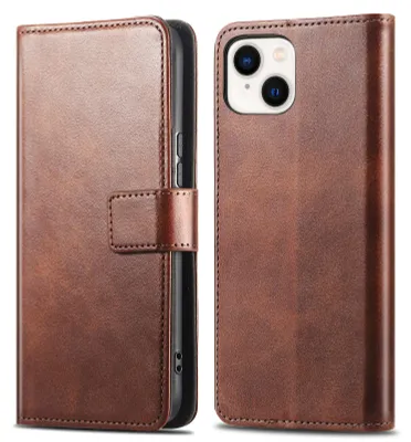 Image de imoshion Étui de luxe pour Apple iPhone 14 / 13 - Marron foncé