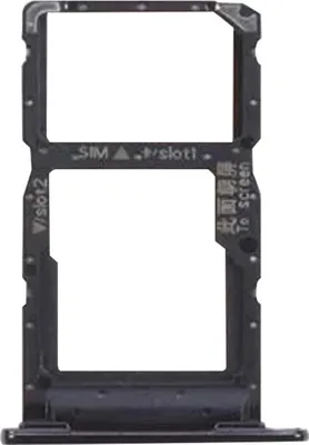 Produktbild von Clappio, Ersatzteil SIM-Kartenhalter für Huawei P Smart 2019 / P Smart 2020, Schwarz