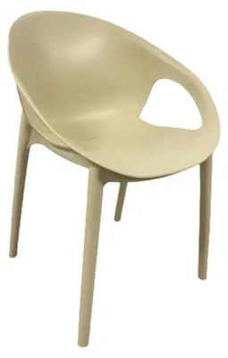 Image de Fauteuil de terrasse en POLYPROPYLENE Beige pour Exterieur