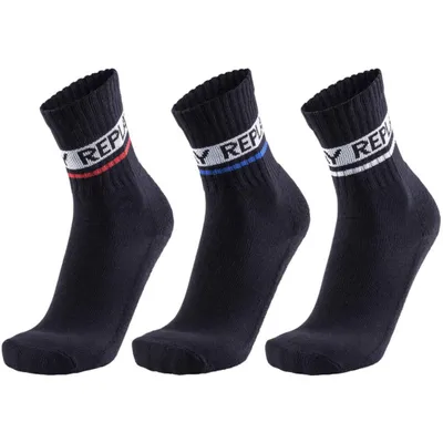 Produktbild von Replay C100634 | Tennis Socks (3 Pair Card wrap) 35/38 bis 43/46 - Farbe: Black/Black/Black - Größe: 43/46