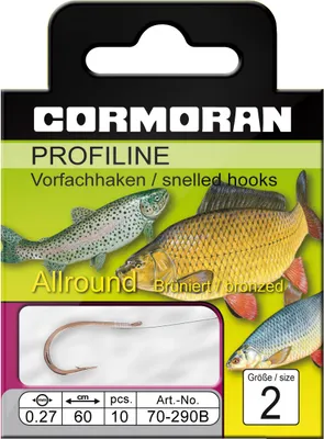 Produktbild von Cormoran Profiline Allroundhaken gebunden Gr.10 0,20mm
