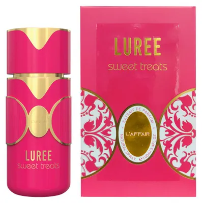 Image de Allure Luree Sweet Treat, eau de parfum pour femmes, 100 ml. Parfum gourmand et sucré, notes de vanille, élégant