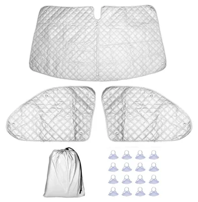Produktbild von Thermomatten Set für VW T5 T6 Frontscheibe Seitenfenster Sonnenschutz Verdunkelung