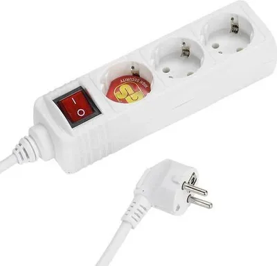 Produktbild von ViVanco™ES3 W15, 3 AC-Ausgänge, Typ F, 230 V, Weiß, 1,4 m, 233 mm