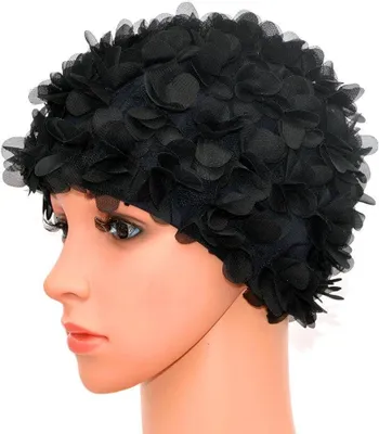 Produktbild von Badekappe aus Spitze fš¹r Damen šC Retro-, Vintage-Stil šC Blš¹tenbl?tter