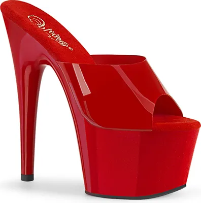 Produktbild von ADORE-701N Damen Slipper von Pleaser, Rot  , EU 38, US 8