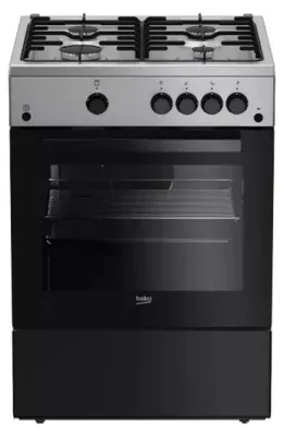 Image de Cuisinière gaz 73l 4 feux noir - Beko - FBG62031XCS - b100