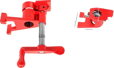 Obrázek produktu pro Sada trubkových svorek, odolná litinová konstrukce, ergonomický design, červená barva