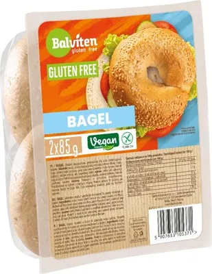 Obrázek produktu pro BEZLEPKOVÉ SEMÍNKOVÉ BAGELKY (2 ks) 170 g - BALVITEN