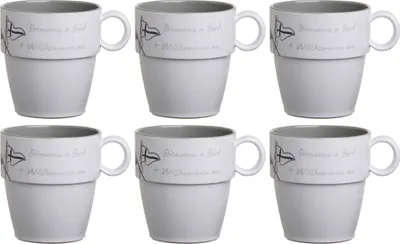 Immagine prodotto di Tazza da caffè / mug / caffettiera - Welcome On Board, set da 6