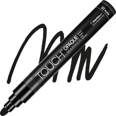 Immagine prodotto di Pennarello acrilico TOUCH Medium opaco, nero