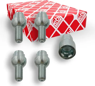 Produktbild von FEBI BILSTEIN Felgenschlösser SW17 SW19 49mm Länge passend für MERCEDES-BENZ C-Klasse Limousine (W203) 190 (W201) C-Klasse T-modell (S203) für VW