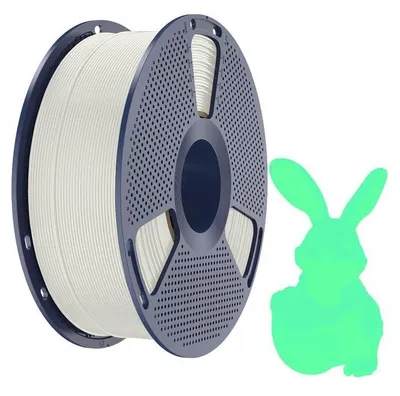 Produktbild von Sunlu PLA Glow In The Dark Filament, 1,75mm, 1kg - Farbton: White to Green