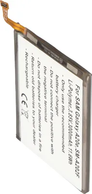 Produktbild von Akku passend für Samsung Galaxy A20e, SM-A202F, Li-Polymer, 3,85V, 3000mAh, 11,6Wh, built-in, ohne Werkzeug