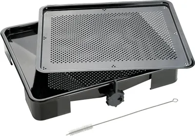 Produktbild von Zenker SRT Bratenblech (ca. 39 x 6 x 33 cm) SPECIAL COOKING, Bräter mit innovativer Bratensaft-Funktion, rechteckige Ofenform mit Emaille-Versiegelung, Backblech mit Auffangbehälter (Farbe: Schwarz)