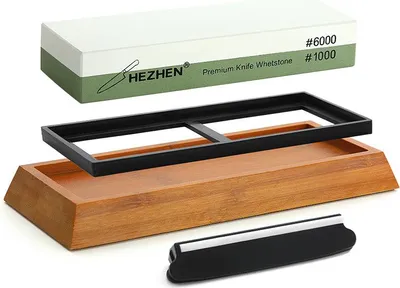 Produktbild von Hezhen - Professioneller Schleifstein (Korund) - 1000/6000 - M