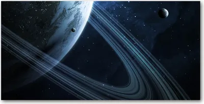 Imagen del producto de Tulup® - Cuadro sobre lienzo - 120x60 cm - Arte para la pared - Impresiones sobre lienzo - Impresión en lienzo - Espacio exterior y ciencia ficción - - Planeta